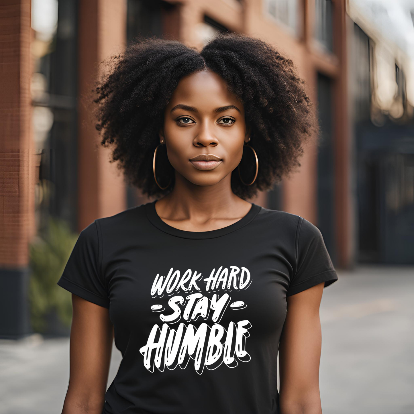 Women's "Work Hard Stay Humble" T-Shirt