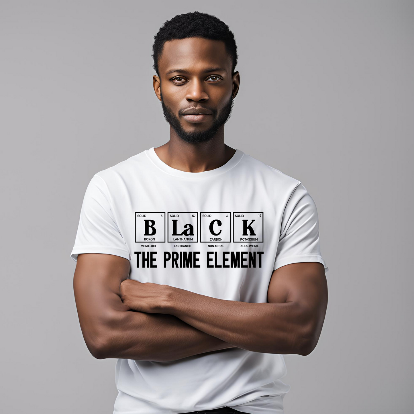 Men's "Black, The Prime Element" T-Shirt